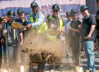 LAFC Breaks Ground and Unveils New Stadium Name lafc banc of california stadium