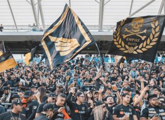 An Immersive Experience With the 3252 — LA’s Loudest (and Newest) Fan Group lafc home opener