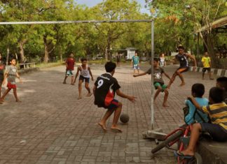 Urban Lens: Balling in the Shadow of an Active Volcano in Bali street football bali