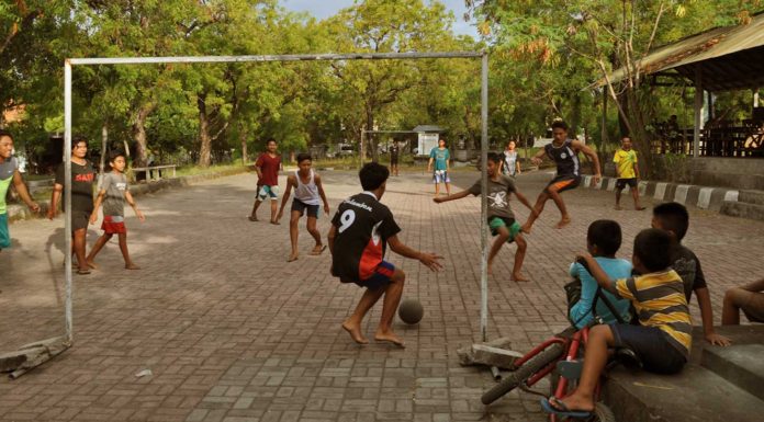 Urban Lens: Balling in the Shadow of an Active Volcano in Bali street football bali