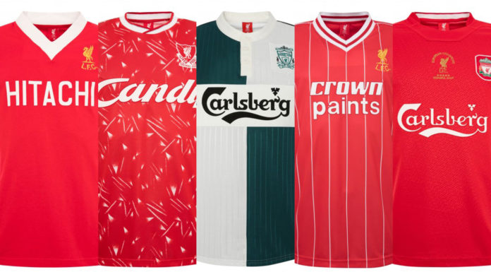 Liverpool Brings Back Their Most Celebrated Kits in New Retro Collection liverpool retro kits
