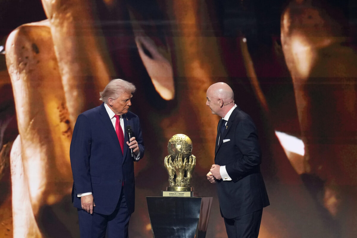 donald trump gianni infantino
